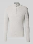 Gebreide pullover met opstaande kraag, model 'THEO'