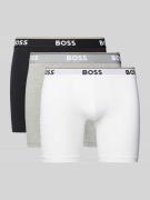 Boxershort met elastische logoband in een set van 3 stuks