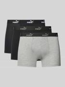 Boxershort met elastische logoband in een set van 4 stuks