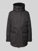 Parka met labelstitching, model 'City Tweed'