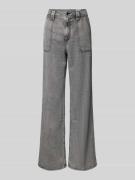 Regular fit high rise jeans van een mix van lyocell en katoen, model '...