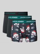 Boxershort met deelnaden in een set van 3 stuks, model 'XMAS SKULLS'