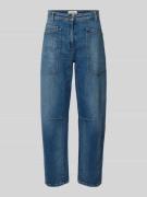 Straight leg jeans met siernaden, model 'OCEAN'