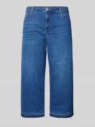 Korte culotte-jeans met katoen