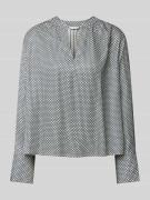 Regular fit blouse met V-hals