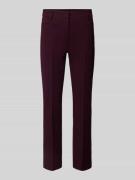 Slim fit stoffen broek met strookzakken, model 'Annalena'