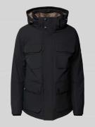 Regular fit parka met afneembare capuchon en voering van imitatiebont