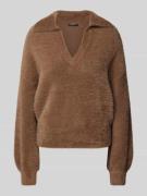 Gebreide pullover met V-hals, model 'Posson'