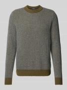 Gebreide pullover van scheerwol met ronde hals