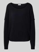 Oversized gebreide pullover met ronde hals, model 'DAMSVILLE'