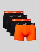 Boxershort met elastische logoband in een set van 4 stuks