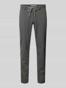 Regular fit stoffen broek met tunnelkoord, model 'PHIL-K'