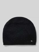 Beanie met labeldetail