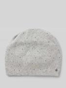 Beanie met labeldetail