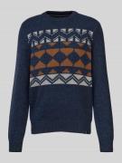 Gebreide pullover met ronde hals