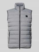 Regular fit bodywarmer met opstaande kraag