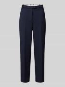 Slim fit stoffen broek met persplooien