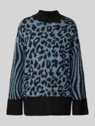 Regular fit gebreide pullover met dierenprint, model 'MARS'