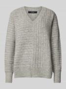 Comfort fit gebreide pullover met cross-stripe-motief, model 'URANUS'