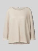 Regular fit gebreide pullover met 3/4-mouwen