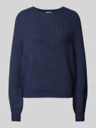 Oversized gebreide pullover van viscosemix met ronde hals