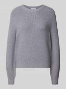 Oversized gebreide pullover van viscosemix met ronde hals