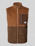 Gilet met opstaande kraag