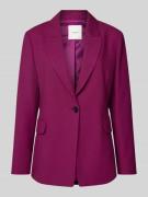 Slim fit getailleerde blazer met reverskraag