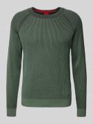 Gebreide pullover met ribboorden, model 'Squizzo'