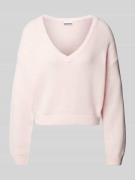 Gebreide pullover met V-hals