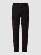 Slim tapered fit cargobroek met stretch, model 'Wick'