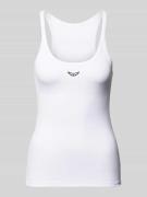 Tanktop met labelstitching, model 'ALBA'