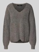 Loose fit gebreide pullover met wol, model 'DESMA'