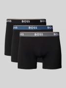 Boxershort met elastische logoband in een set van 3 stuks