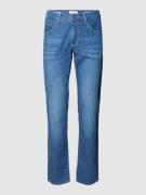 Regular fit jeans met labelpatch, model 'Cadiz'