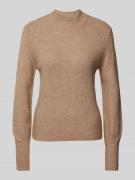 Regular fit gebreide pullover met ballonmouwen, model 'PIPPA'