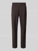 Straight leg pantalon met bandplooien, model 'OTTO'