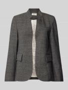 Regular fit blazer met opengewerkte voorkant