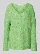 Gebreide pullover met V-hals