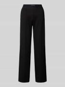 Straight leg stoffen broek met vaste persplooien