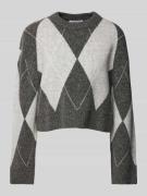 Gebreide pullover met ribboorden, model 'Doro'