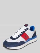 Sneakers van leermix, model 'Train'