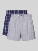 Boxershort met elastische band in een set van 2 stuks