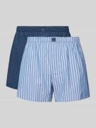 Boxershort met elastische band in een set van 2 stuks