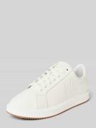 Leren sneakers met labelstitching, model 'AINSLEY'