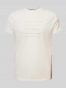 T-shirt met labeldetail