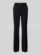 Regular fit stoffen broek met vaste persplooien, model 'FARAH'