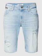 Korte jeans in used-look, model 'RONNIE'