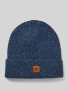 Beanie met logobadge