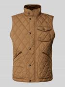 Regular fit bodywarmer met opstaande kraag, model 'BEATON'